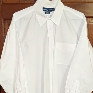 Polo by Ralph Lauren Poplin Button Down Dress Shirt.   M 17.5 34 35